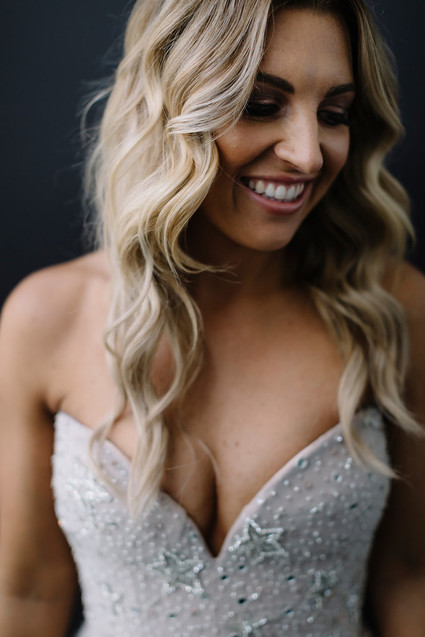 Sparkly wedding dress