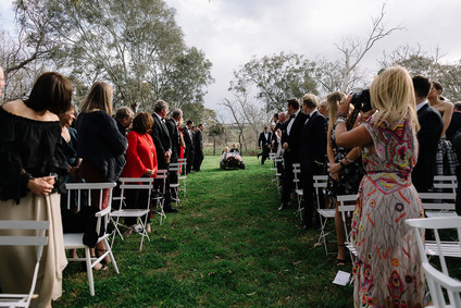 Floral wedding ceremony