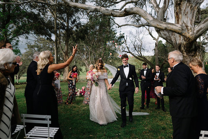 Floral wedding ceremony