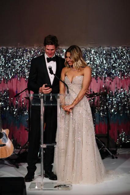 Sparkly wedding dress