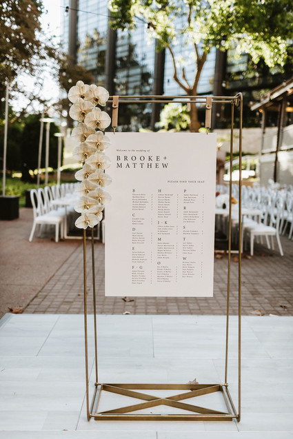 Modern seating chart