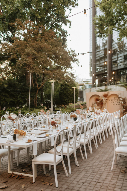 Modern earth tone tablescape