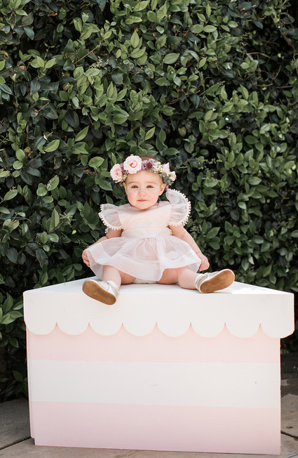 1st birthday floral crown