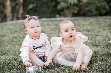 Pink floral French first birthday party