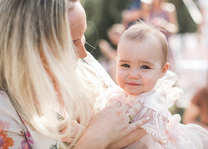 Pink floral French first birthday party