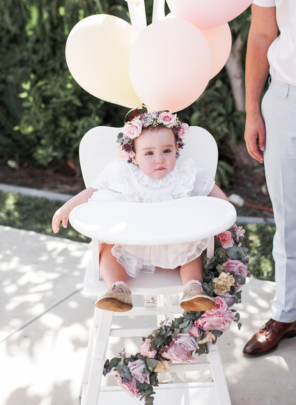 1st birthday floral crown