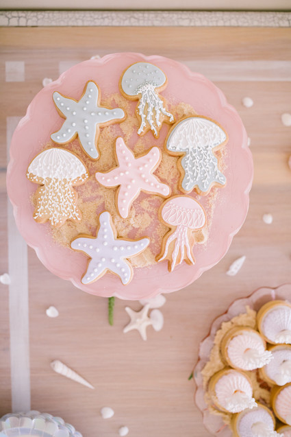 Under the sea themed sugar cookies