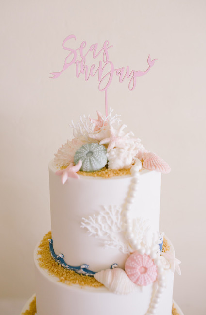 Under the sea themed birthday cake