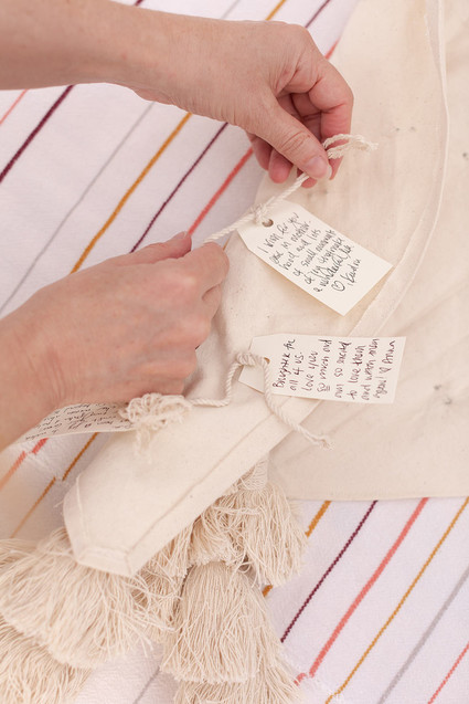 summer baby shower with dried florals