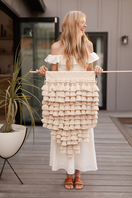 summer baby shower DIY wall hanging