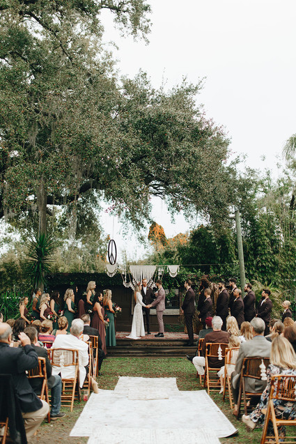 Jewel toned bohemian wedding