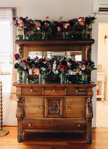 Jewel toned bohemian wedding