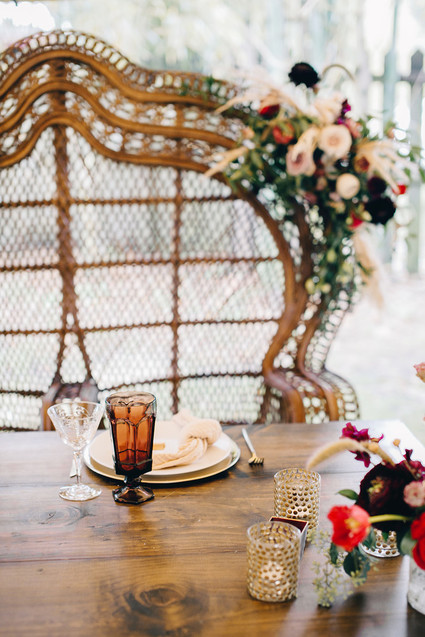 Jewel toned bohemian wedding