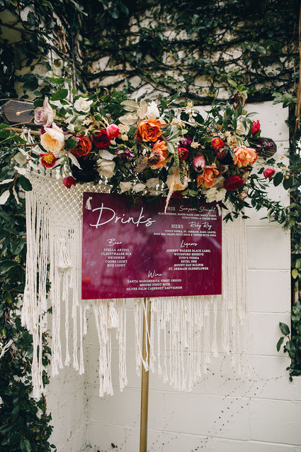 Jewel toned bohemian wedding