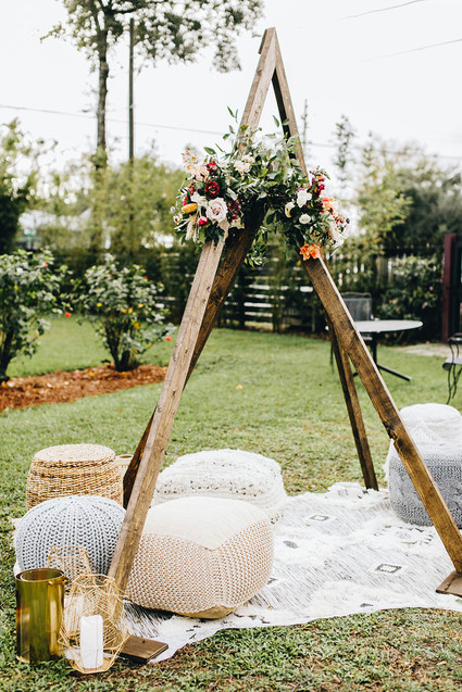 Jewel toned bohemian wedding