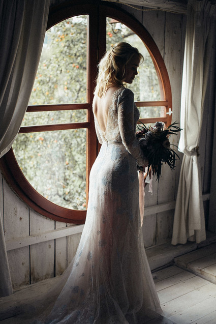Custom wedding dress