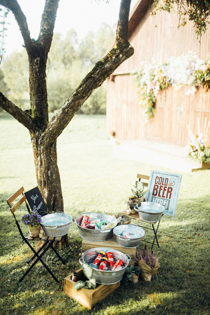 Rustic summer barn wedding