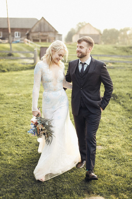 Custom wedding dress