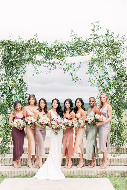 Bridesmaid slip dresses