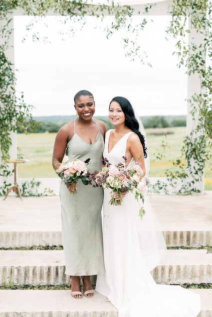 Bridesmaid slip dress