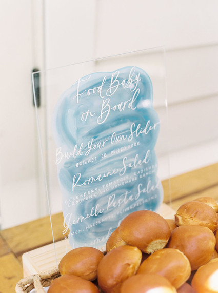 Blue + yellow celestial themed baby shower Inspiration