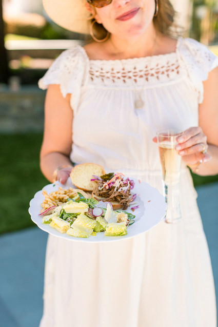 Blue + yellow celestial themed baby shower Inspiration