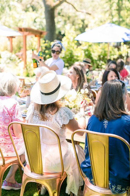 Blue + yellow celestial themed baby shower