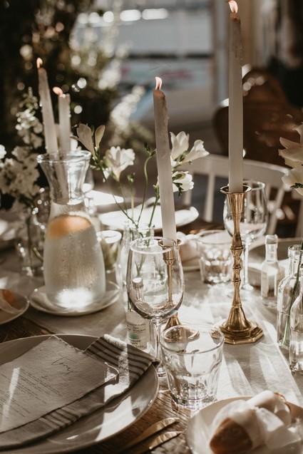 Vintage coastal wedding decor