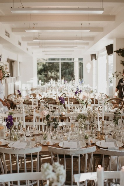 Vintage coastal wedding decor