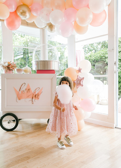 Pink + gold princess tea party 3rd birthday