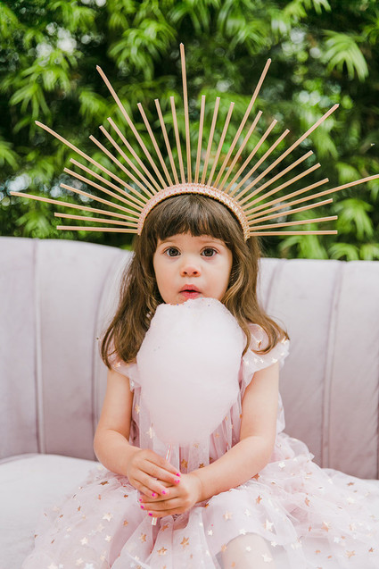 Pink + gold princess tea party 3rd birthday