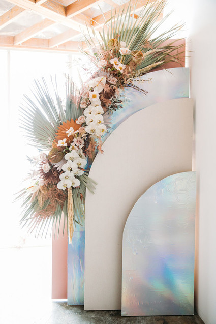 Modern wedding backdrop