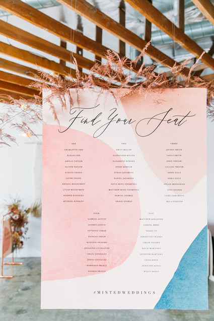 Minted wedding signage