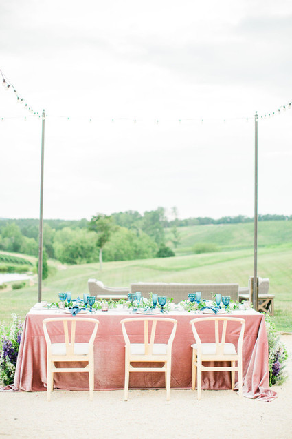 Pink tablescape