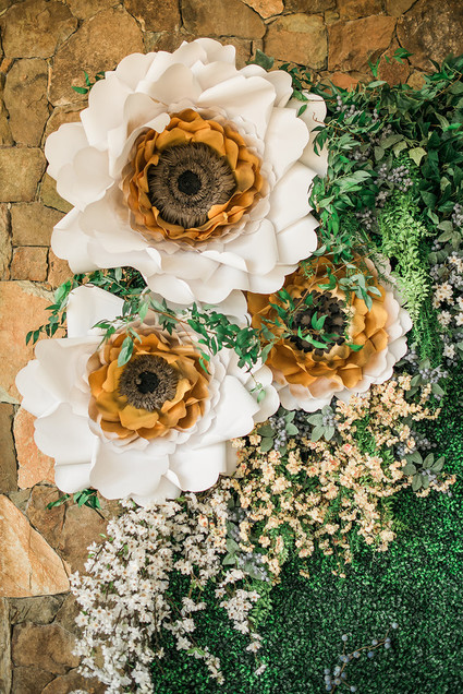 Paper flower decor Inspiration