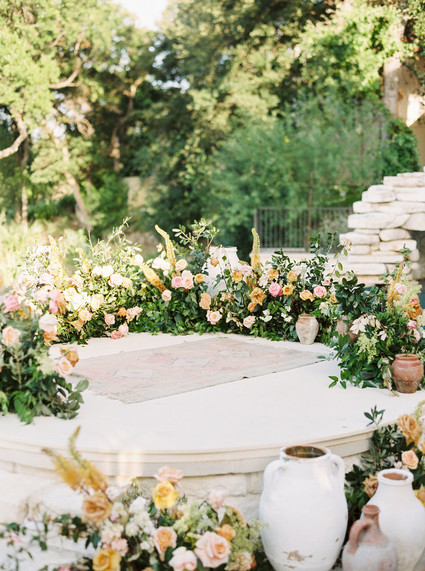 Intimate late summer backyard wedding in Austin Inspiration
