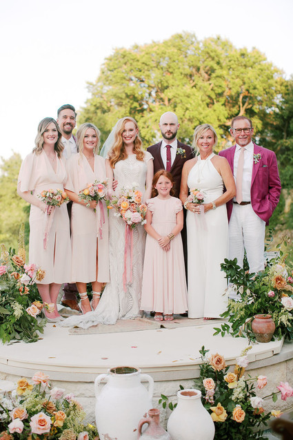 Blush bridesmaids