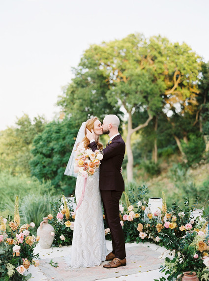 Summer lake wedding in Austin