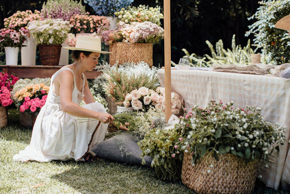 Flower market baby shower for Paige of Midland Shop