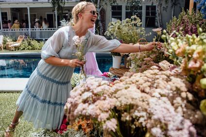 Flower market baby shower for Paige of Midland Shop