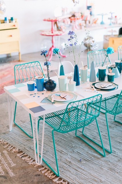 Colorful modern kids party Inspiration