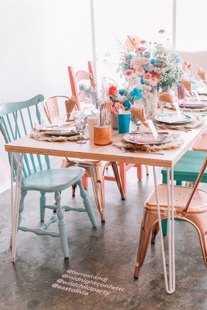 Colorful modern kids party Inspiration