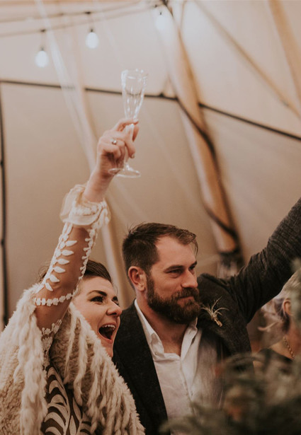 A unique adventurous glamping wedding at Black Rock