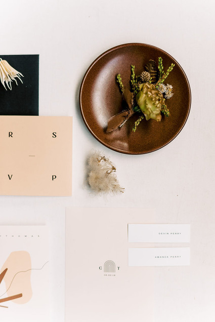 Modern wedding stationery