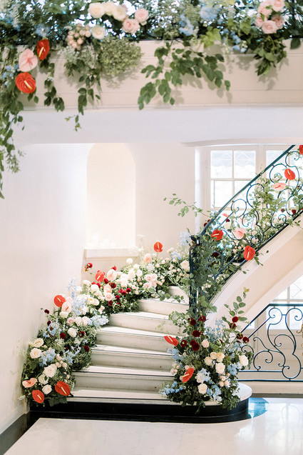 Floral staircase