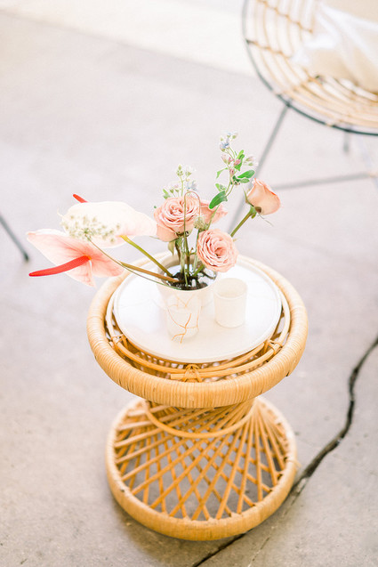 Pink centerpiece