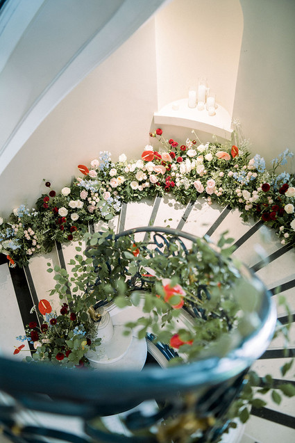 Floral staircase