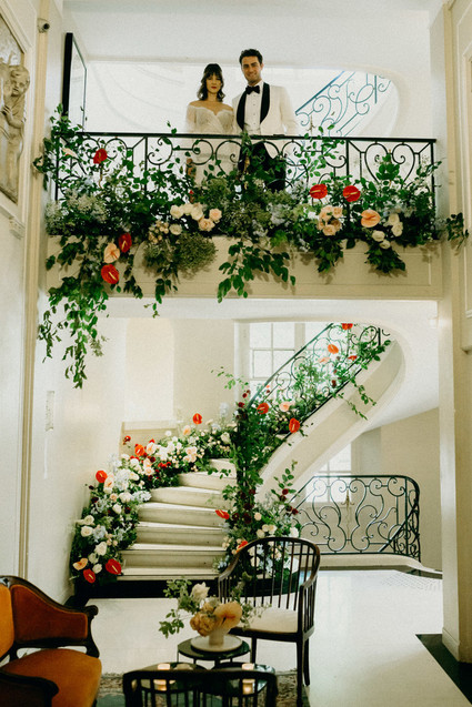 Elegant Paris destination wedding at a historic venue