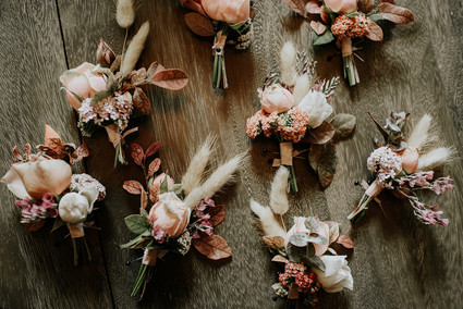 Fall boutonnieres