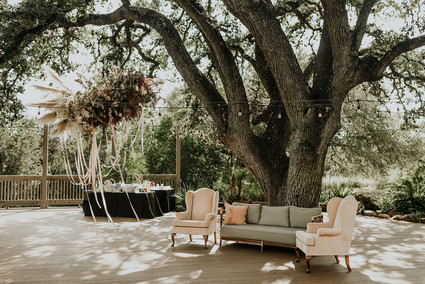 Romantic wedding lounge